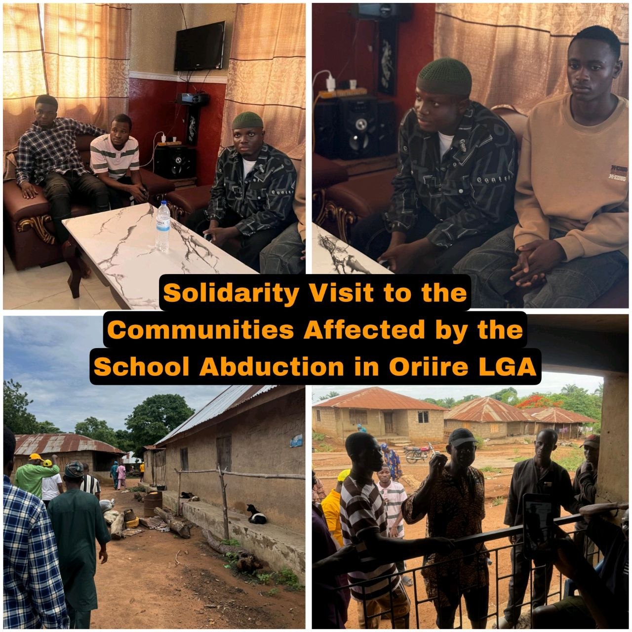 Solidarity Visit to Affected Communities in Oriire LGA